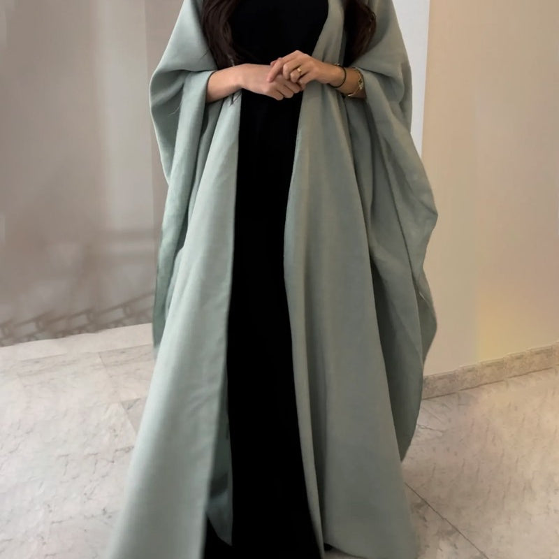 Abaya Longue en Lin | Fluide et Élégante | Coupe Ample et Raffinée