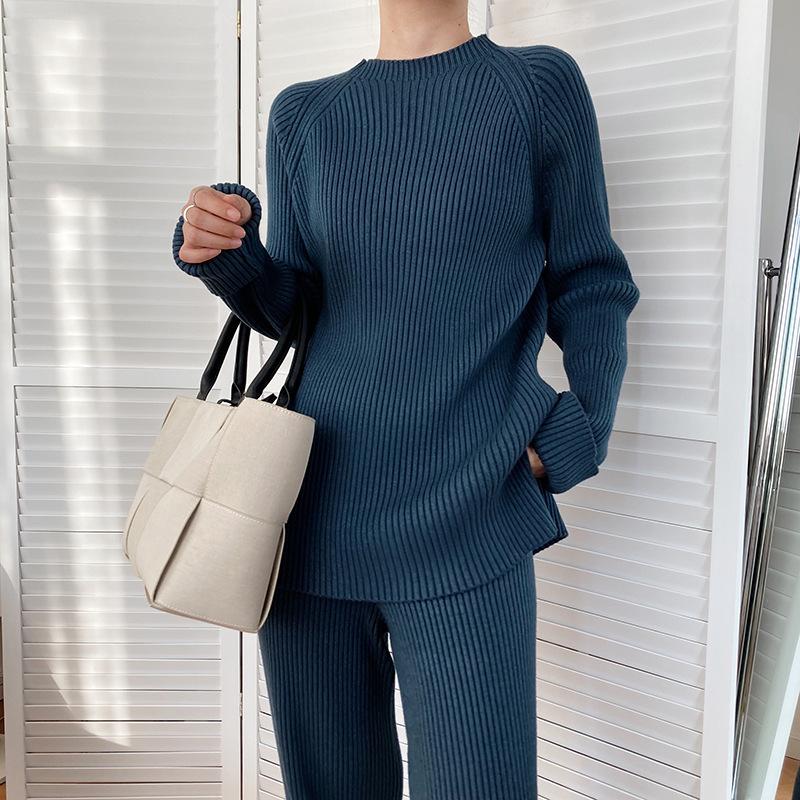 Ensemble Côtelé | Maille Épaisse | Confort Chic et Décontracté