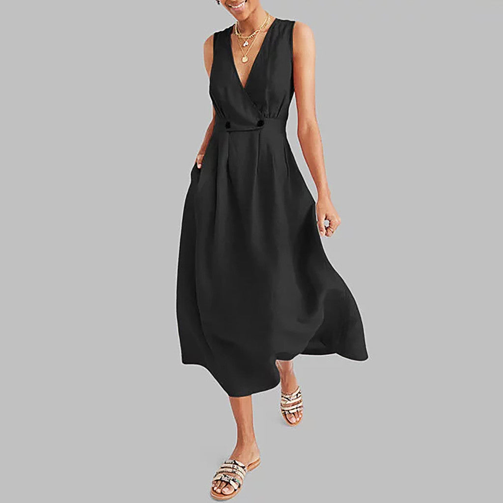 Robe Évasée | Jaune | Légère et Élégante