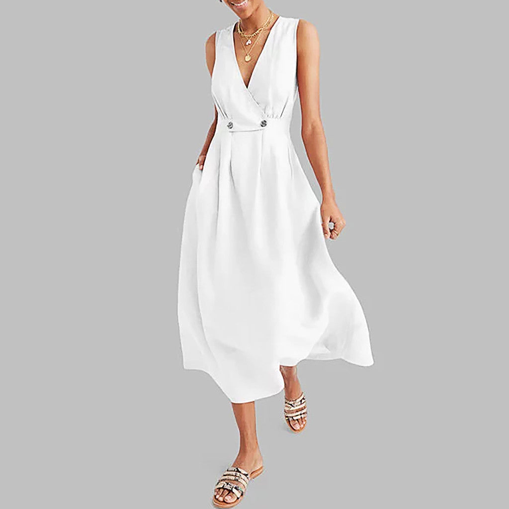 Robe Évasée | Jaune | Légère et Élégante