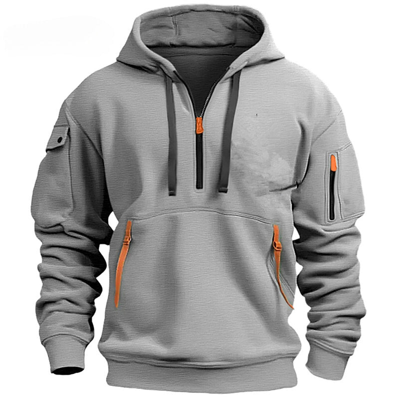 Hoodie Zippé | Multi-Poches & Sportif | Plusieurs Couleurs