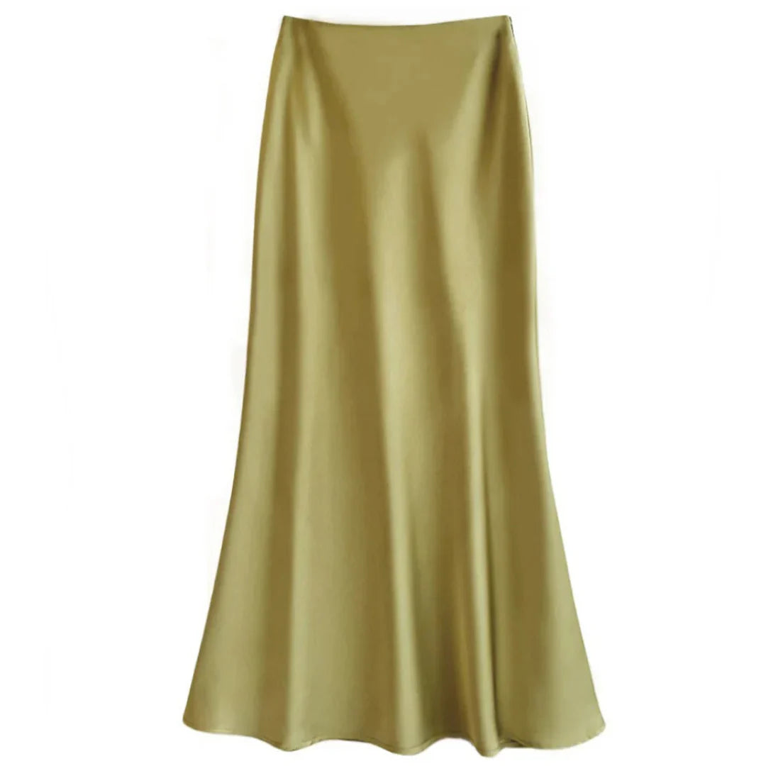 Jupe en Satin | Satin (Polyester) | Élégance Brillante et Confort