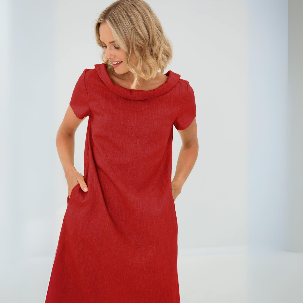 Robe en Lin | Jaune Soleil | Légère et Respirante