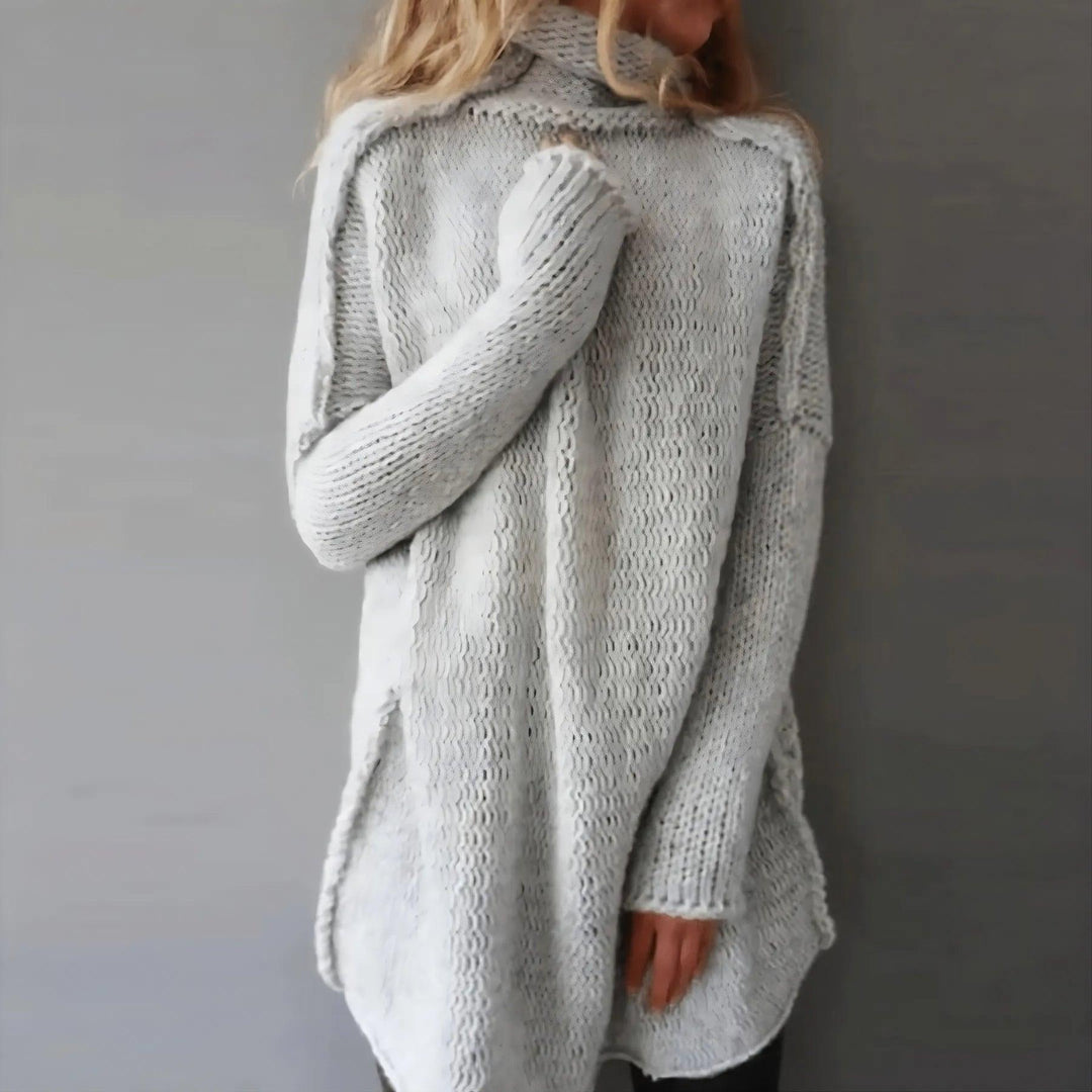 Pull Oversize Col Roulé  | Douceur et Confort Absolu