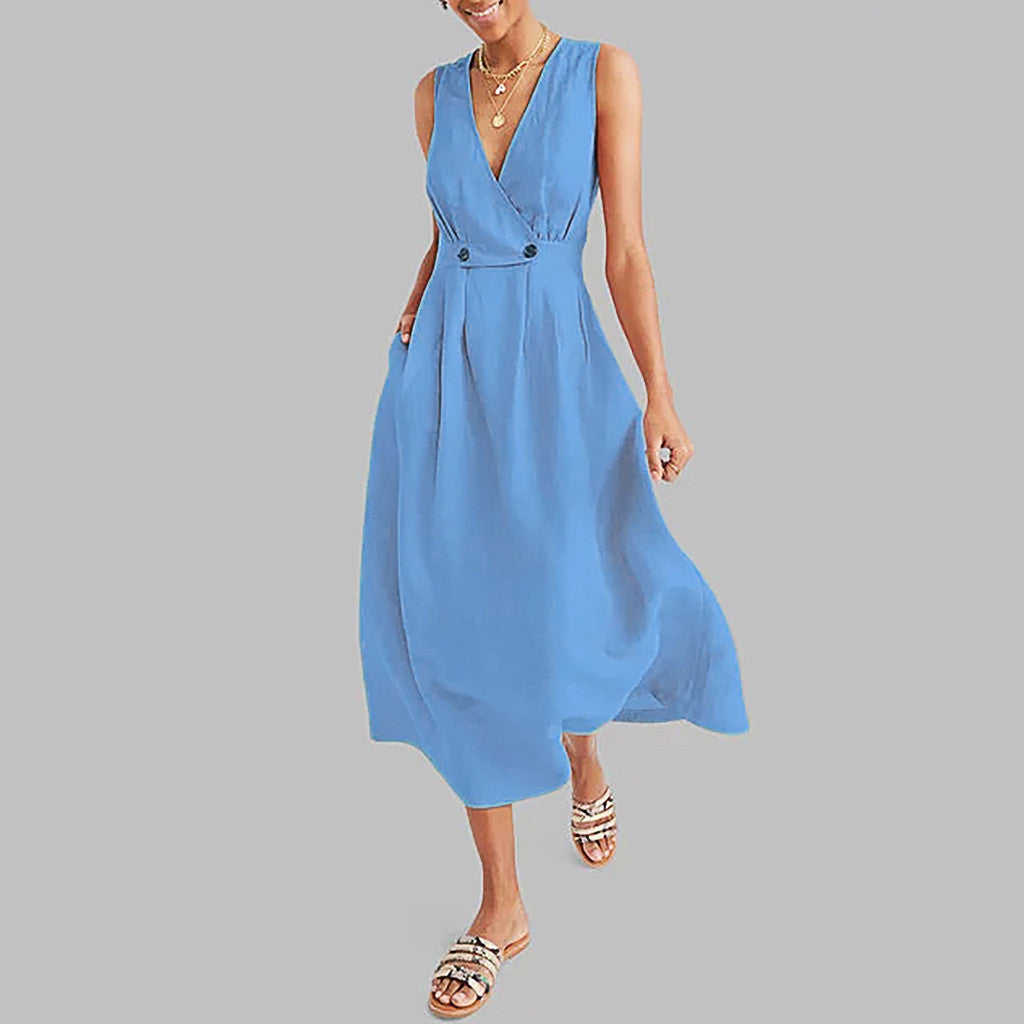 Robe Évasée | Jaune | Légère et Élégante