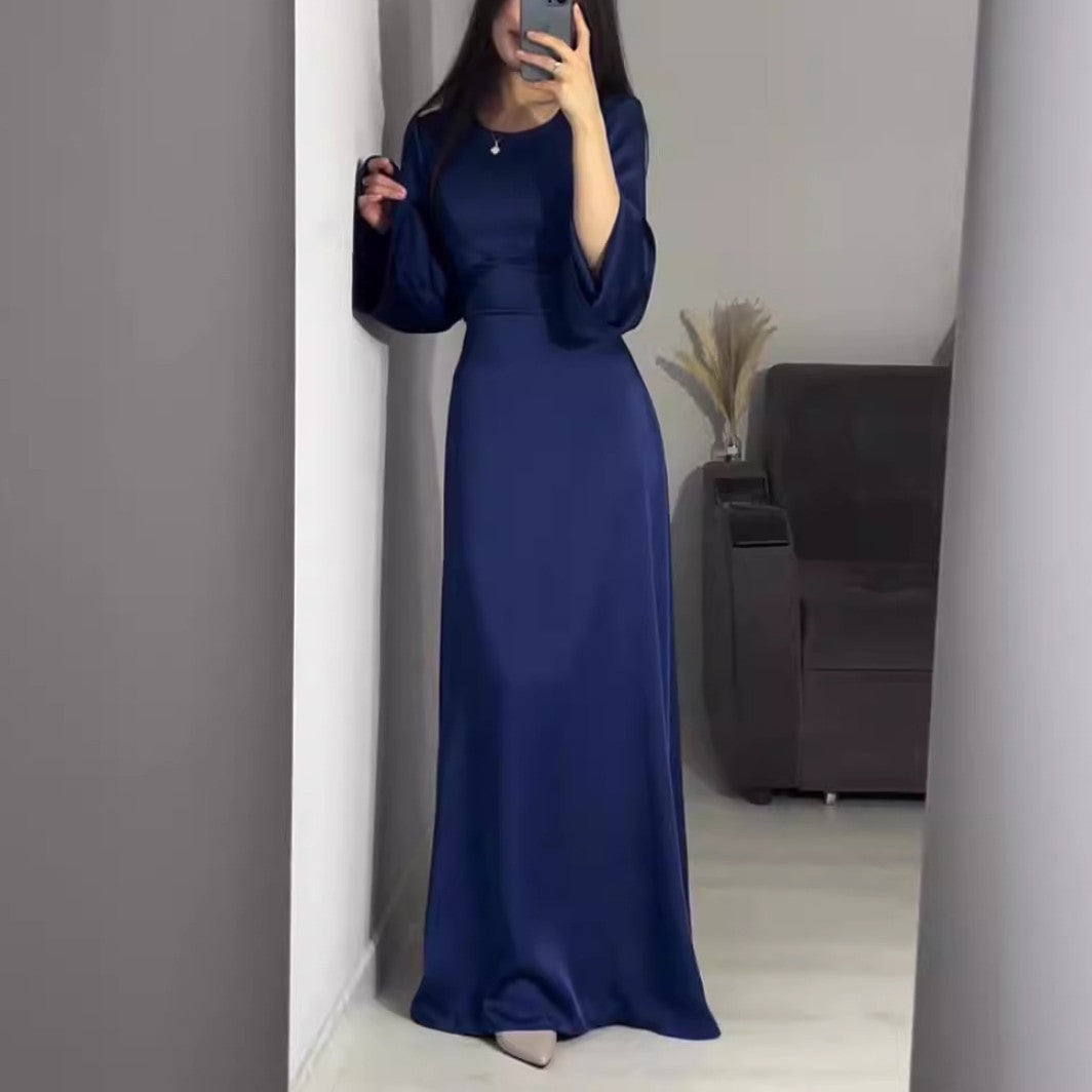Robe Longue Élégante | Coton | Manches Évasées