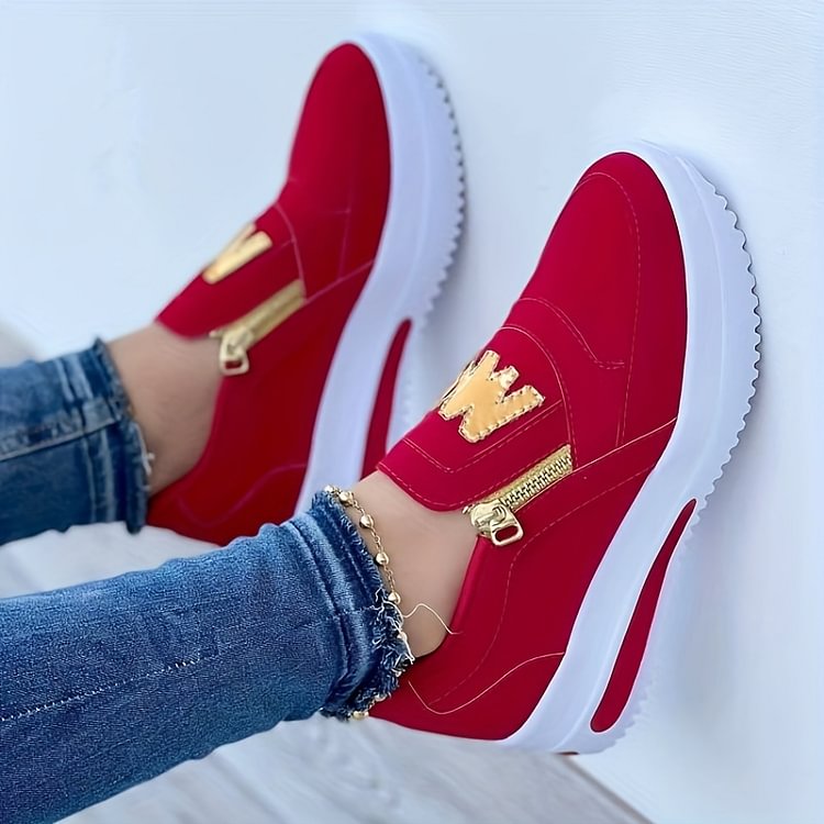 Baskets Chic à Détails Dorés | Confort et Style Urbain