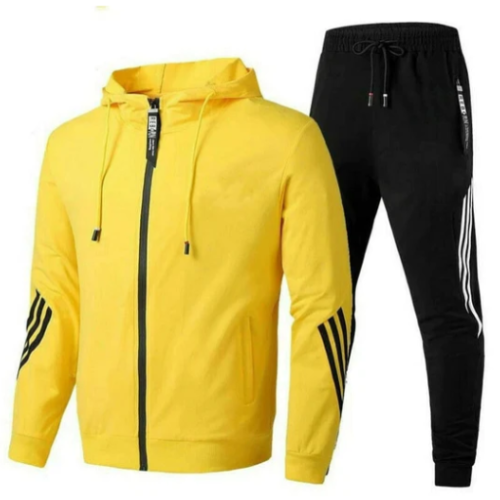 Ensemble de Survêtement Rouge et Noir | Confort Respirant | Style Sportif Moderne