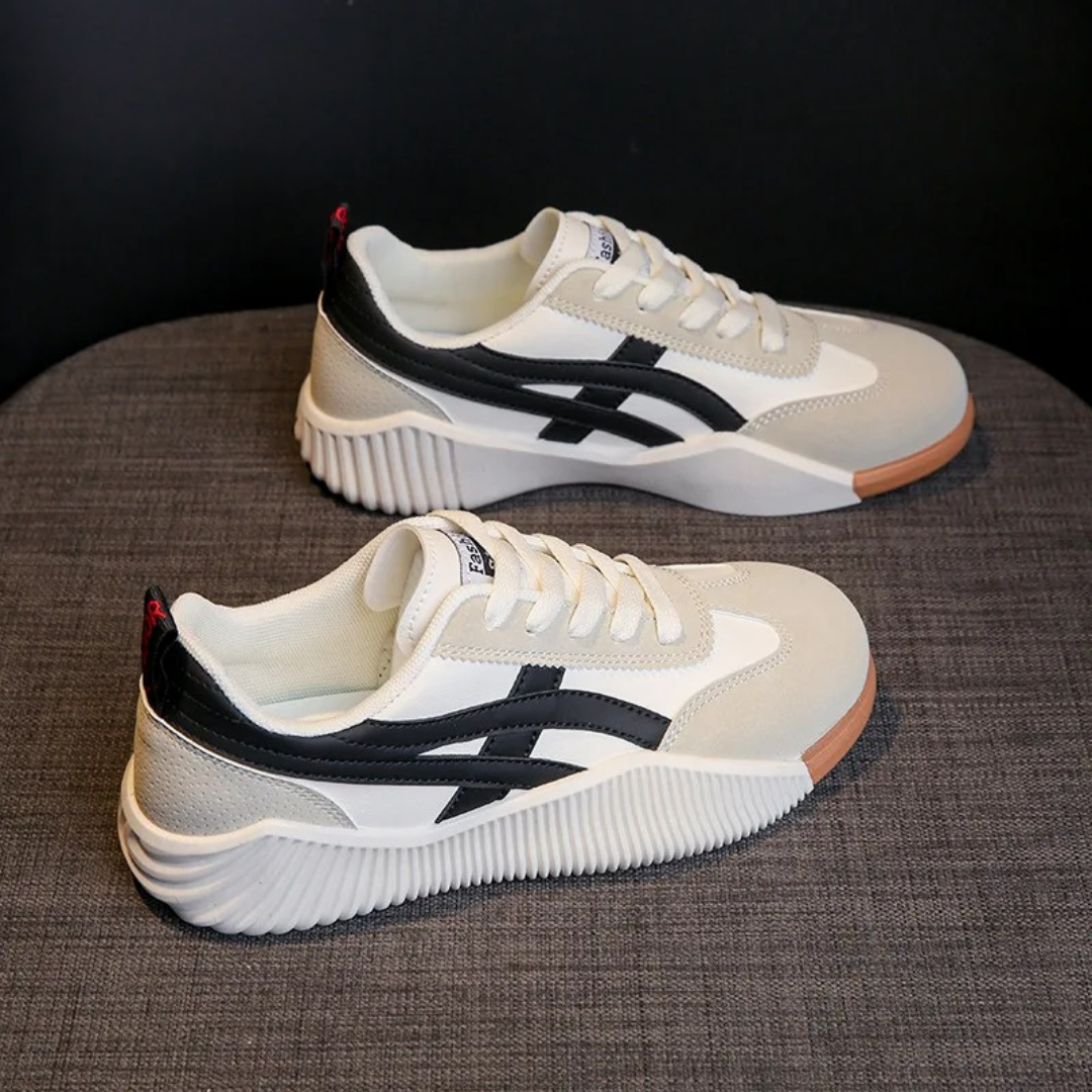 Sneakers Multicolores Style Rétro | Dynamisme et Confort Quotidien
