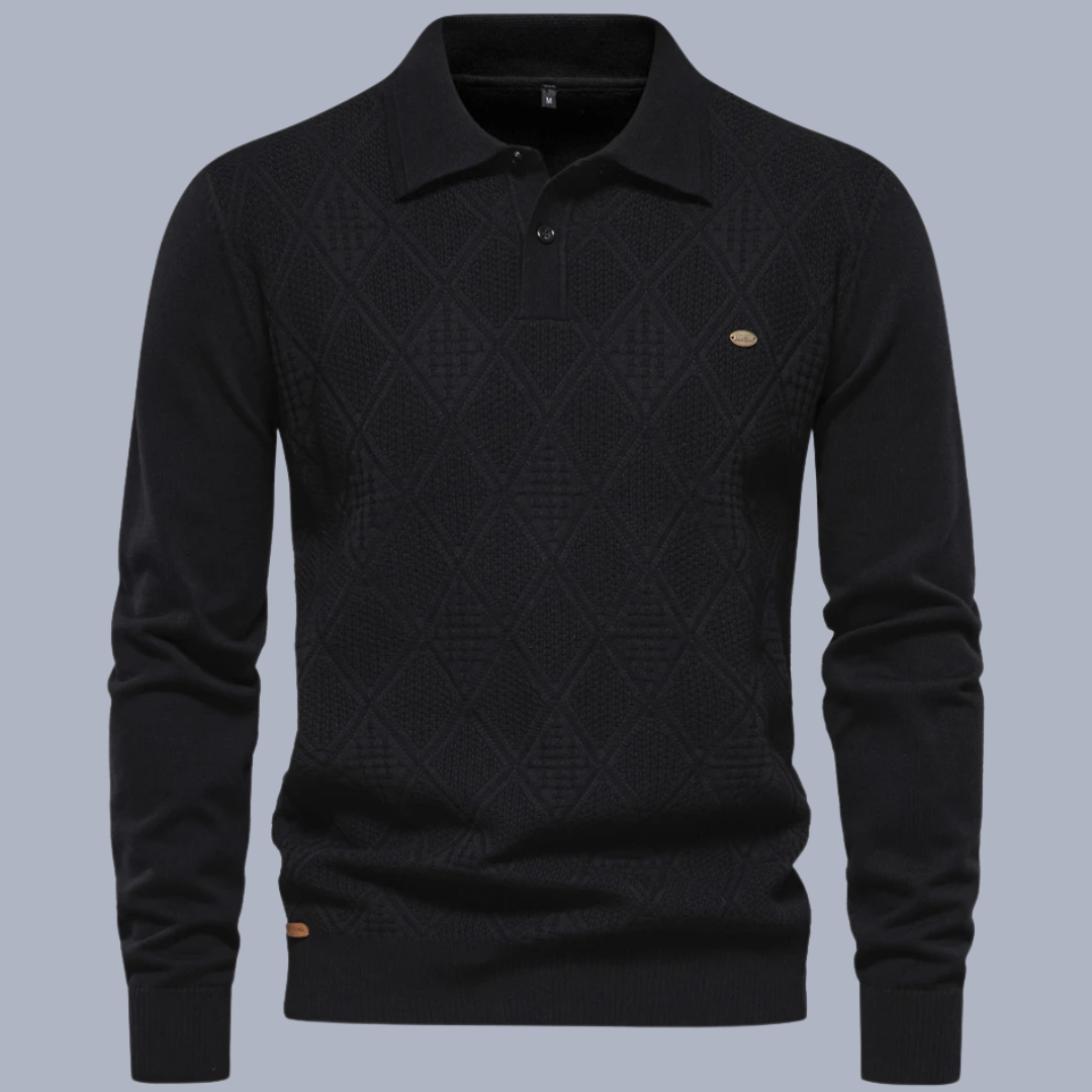 Polo Maille Texturée | Chic & Intemporel | Confort & Élégance