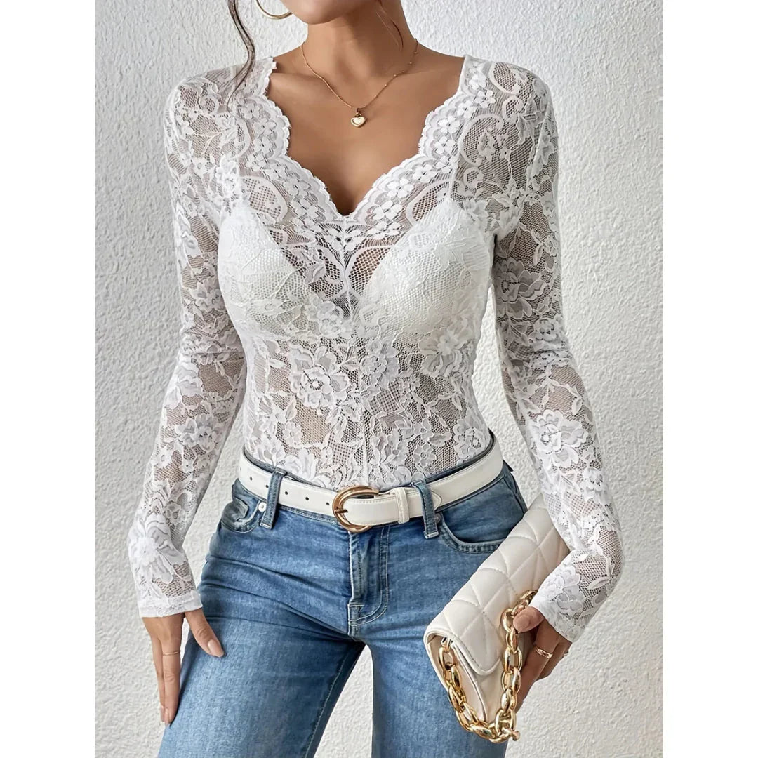 Body en Dentelle Noire | Élégance Intemporelle | Style Raffiné