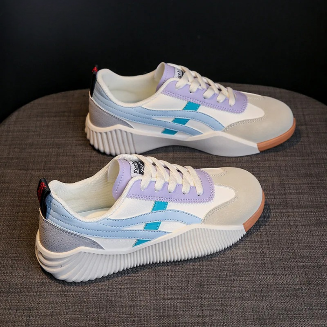 Sneakers Multicolores Style Rétro | Dynamisme et Confort Quotidien