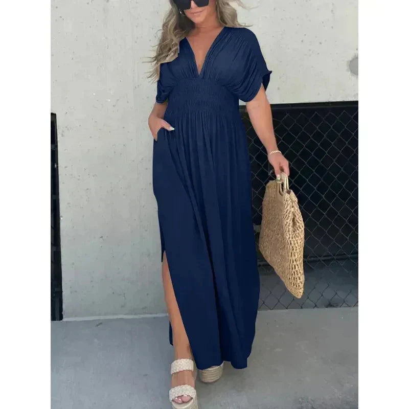 Emma - Robe Longue Décontractée | Élégance Intemporelle | Confort & Style