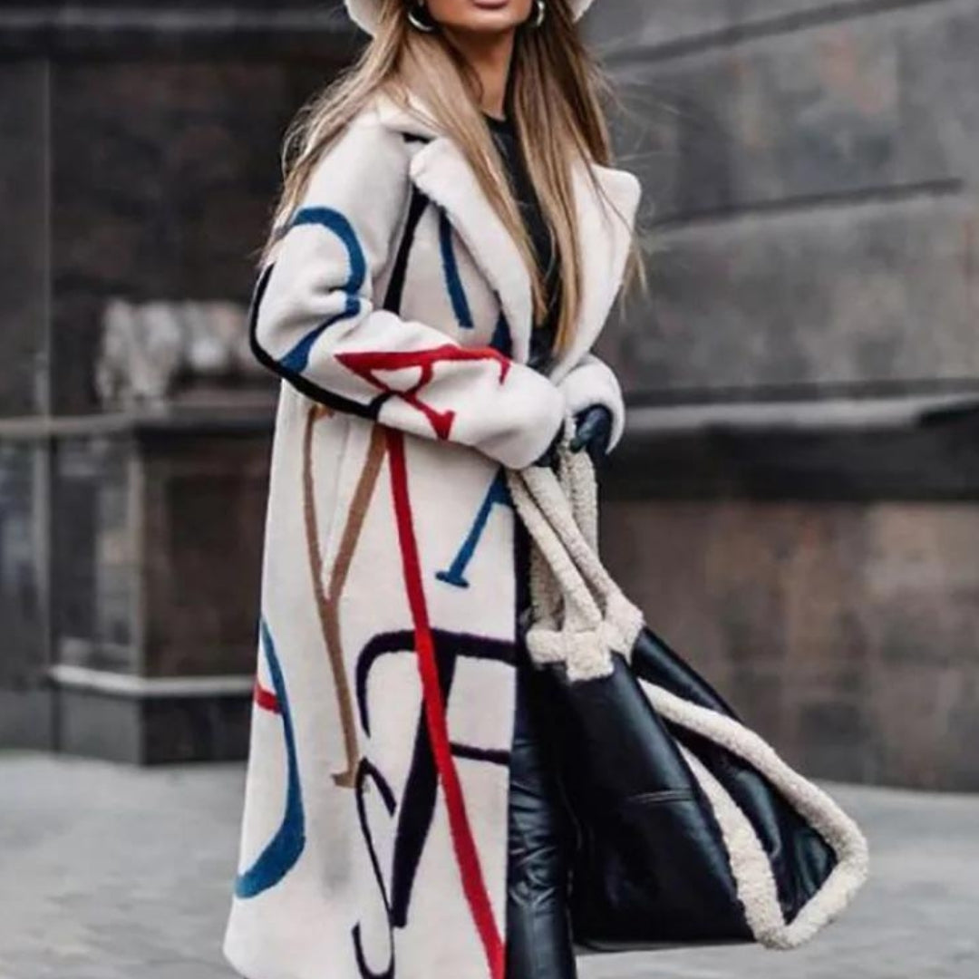 Manteau Long Artistique | Style Créatif | Élégance Moderne
