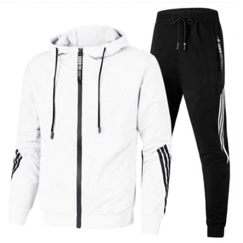 Ensemble de Survêtement Rouge et Noir | Confort Respirant | Style Sportif Moderne