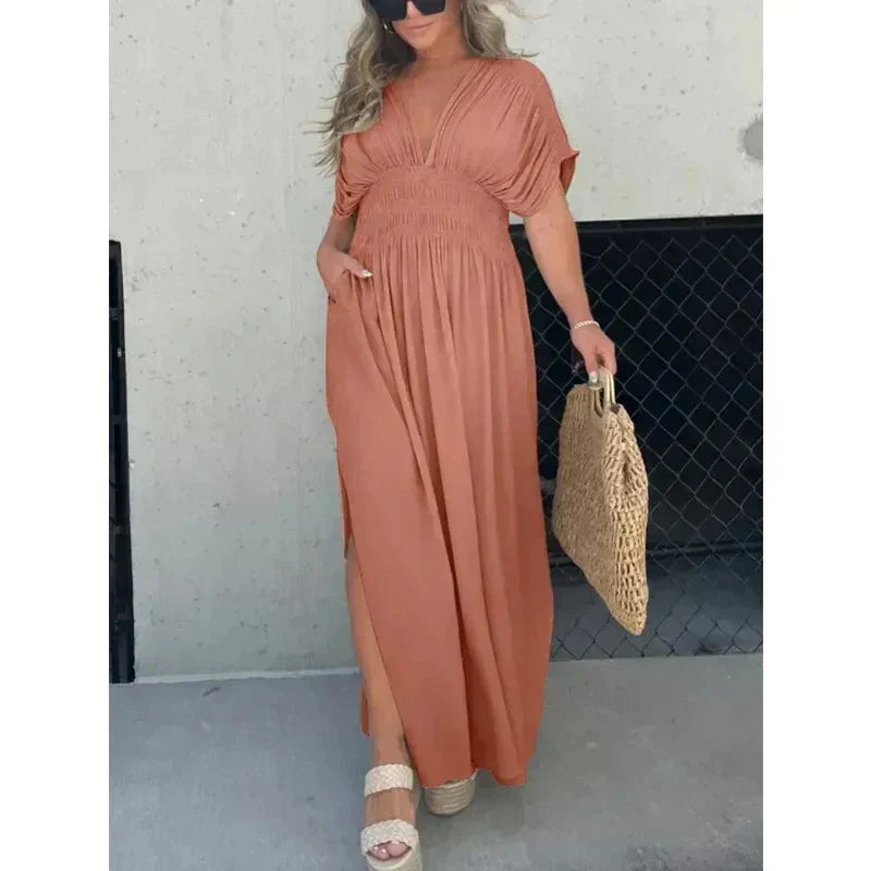 Emma - Robe Longue Décontractée | Élégance Intemporelle | Confort & Style