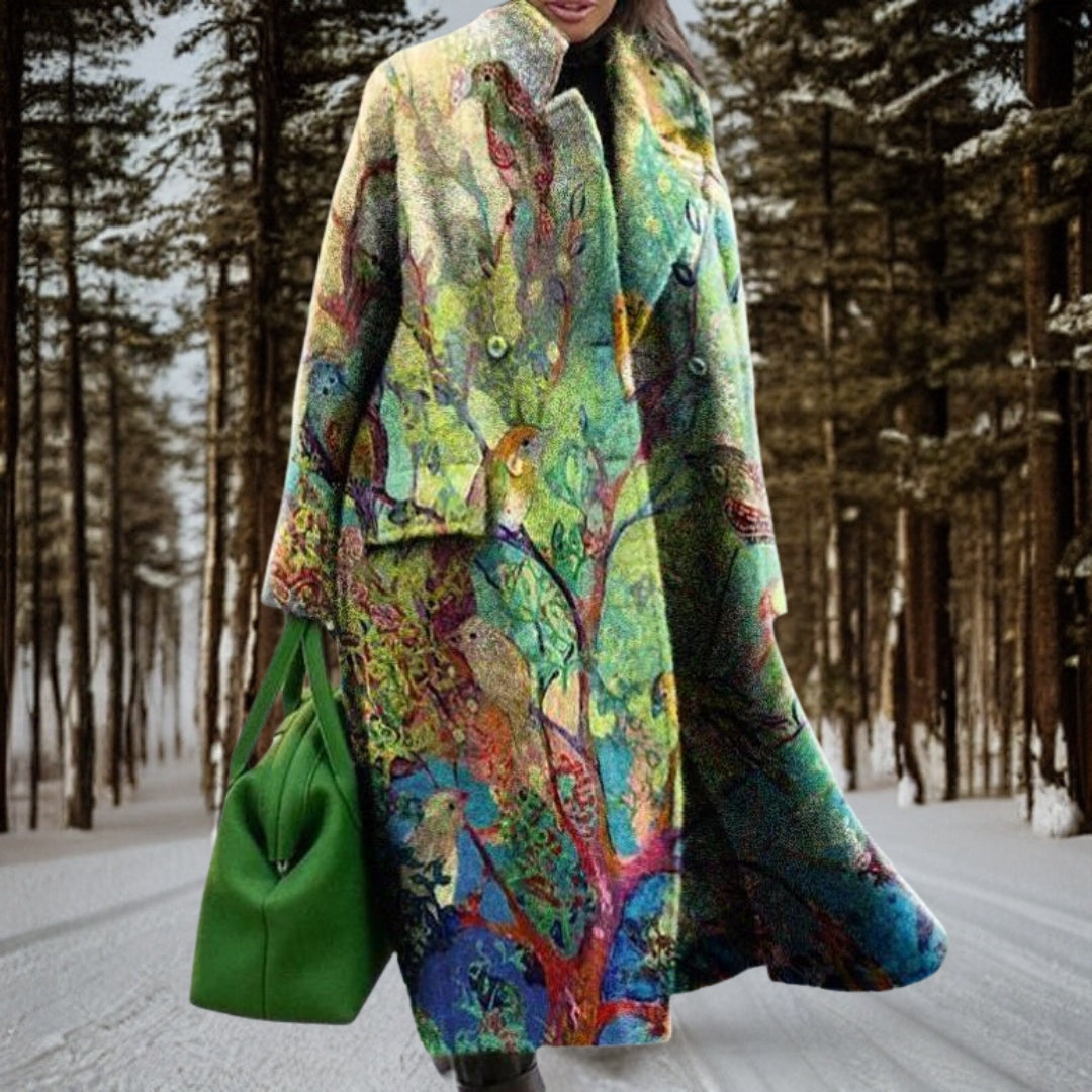 Manteau Long Artistique | Style Créatif | Élégance Moderne