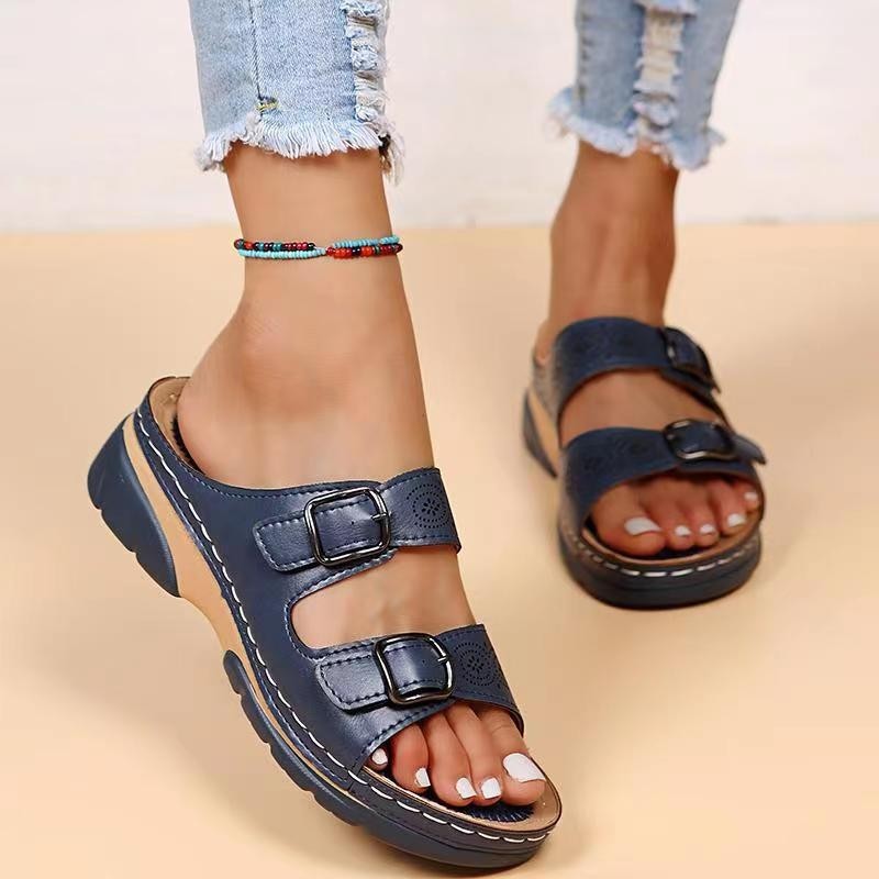 Sandales Compensées à Brides | Confort Chic