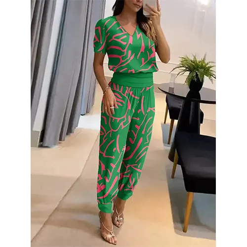 Vlinderprint Jumpsuit | Polyester | Stijlvol en Comfortabel