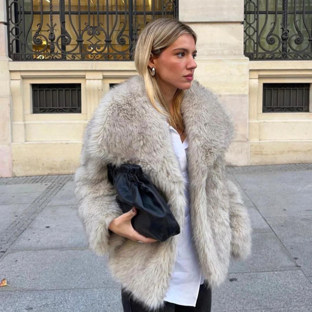 Isabella - Veste en Fausse Fourrure | Luxe & Élégance | Hiver Chic