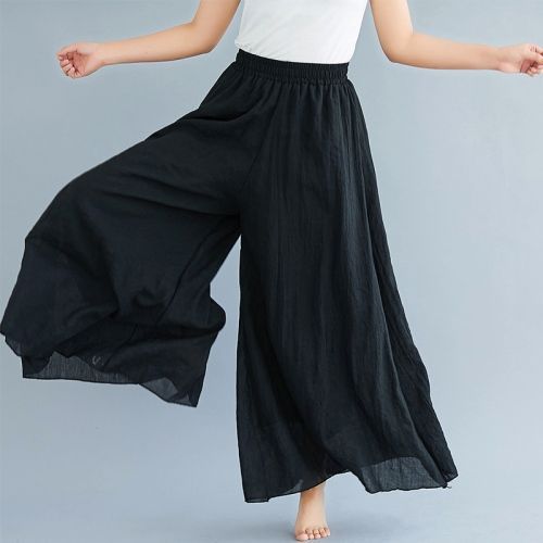 Pantalon Large Taille Élastique | Fluidité et Liberté de Mouvement