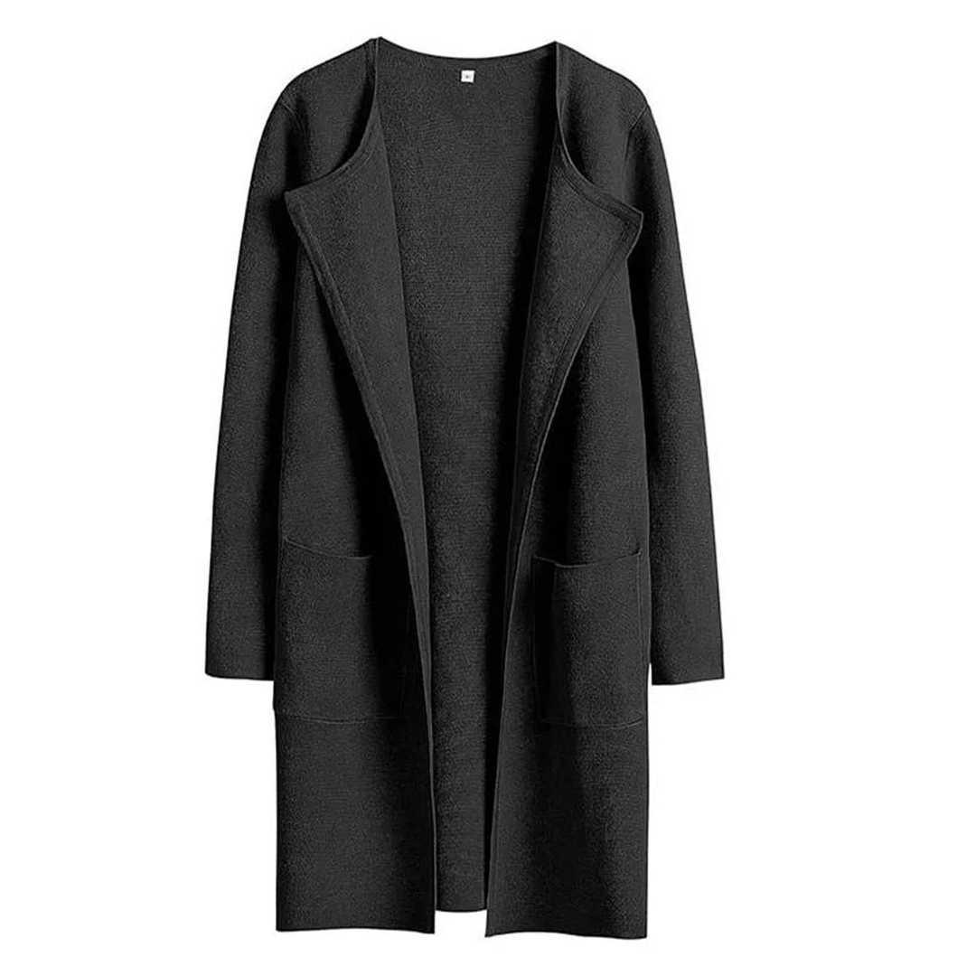 Evelien | Minimalistisch Open Vest | Tijdloze Herfststijl | Luxe Katoenmix