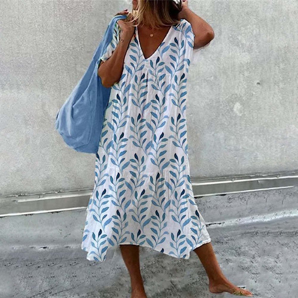Robe Longue Fleurie | Coton | Ample & Aérée