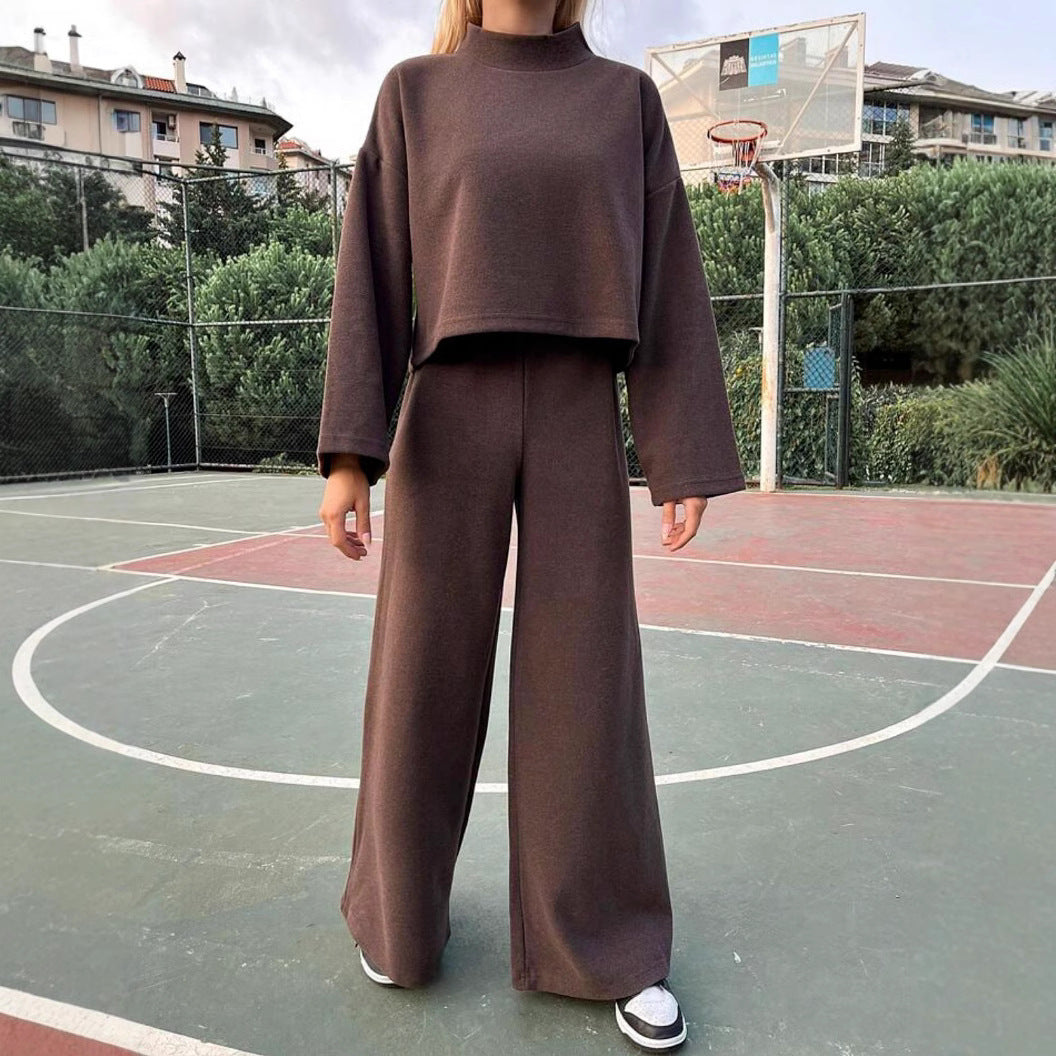 Ensemble Décontracté Deux Pièces en Maille | Confort Minimaliste et Silhouette Ample