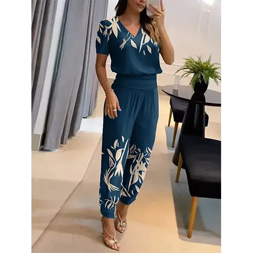 Vlinderprint Jumpsuit | Polyester | Stijlvol en Comfortabel