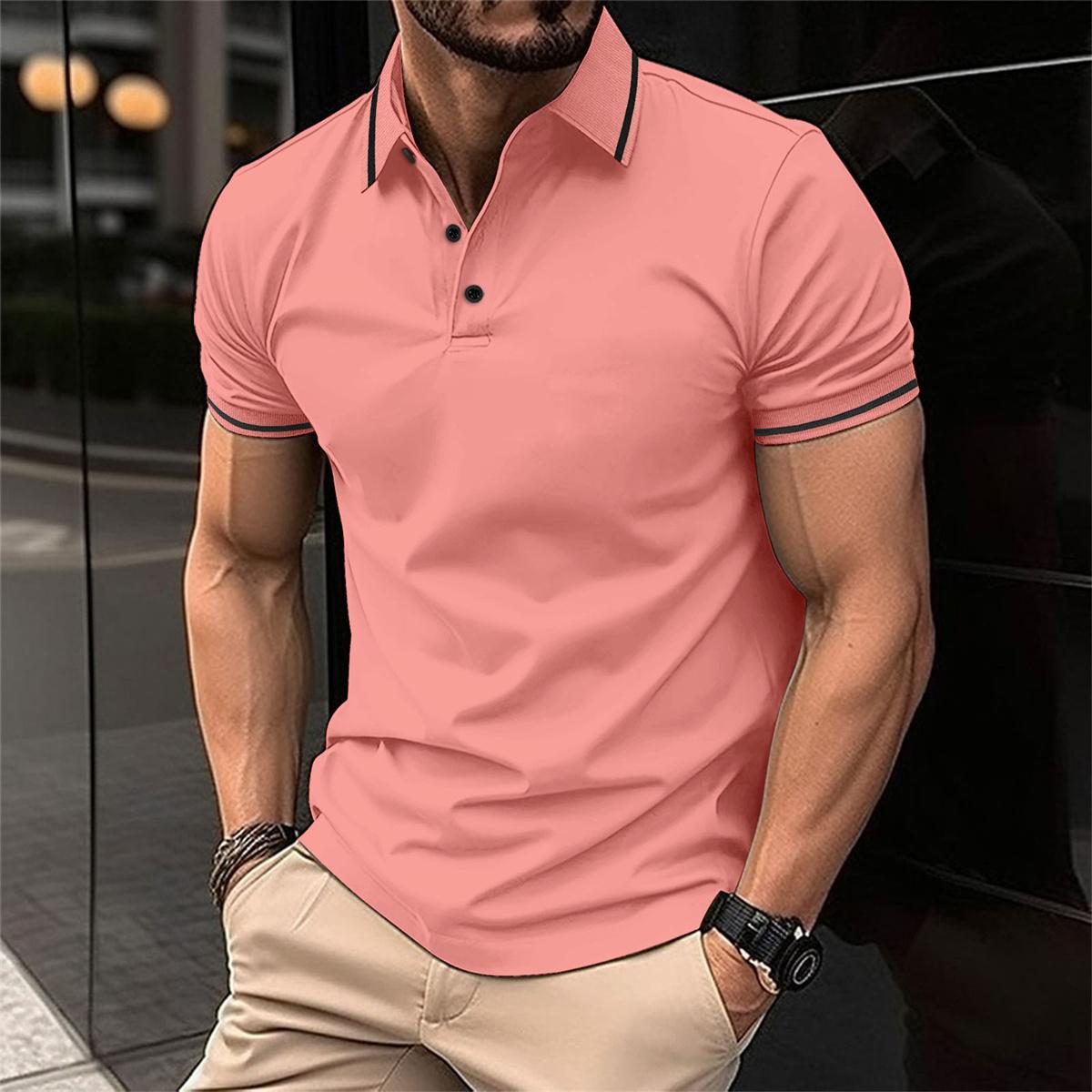 Polo Rose Élégant | Coton Doux | Style Décontracté