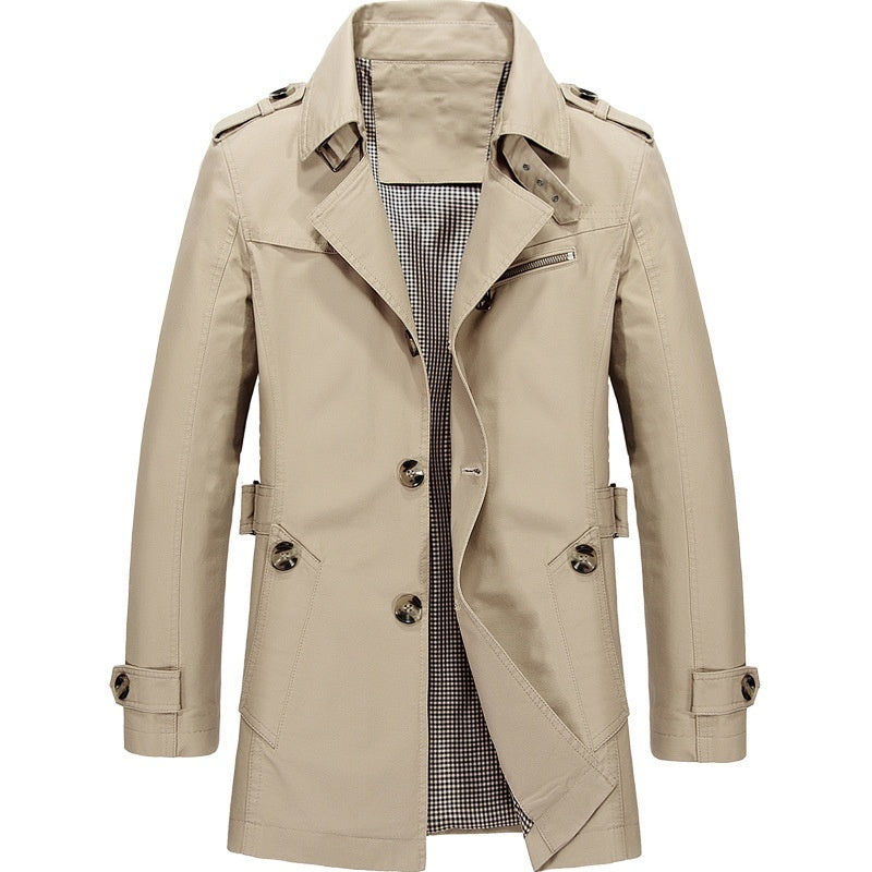 Trench-Coat Classique | Bleu Marine | Élégant et Polyvalent