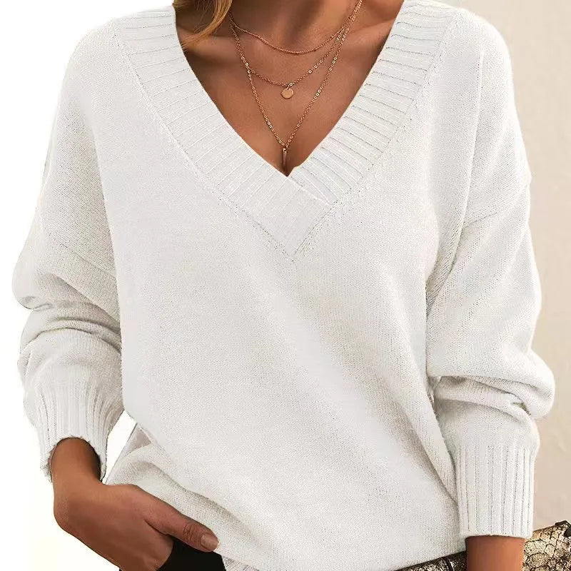 Pull Col V | Doux, Confortable et Élégant