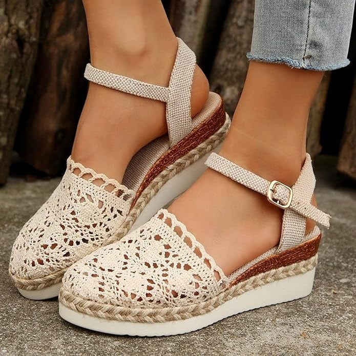 Espadrilles Bohème Crochet | Style Naturel et Détente Estivale