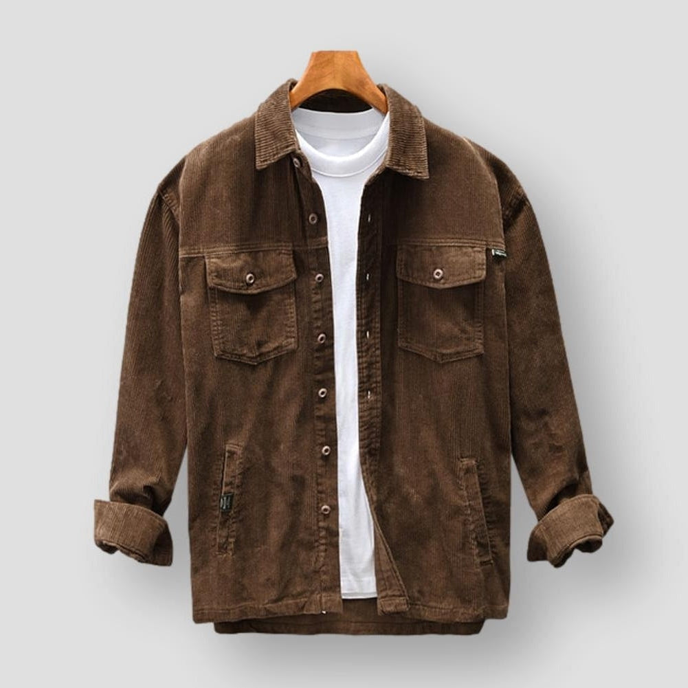 Surchemise Velours Côtelé | Marron | Tendance et Confortable