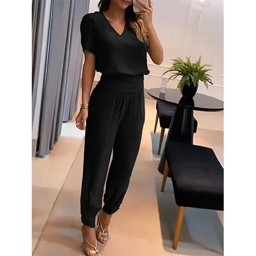 Vlinderprint Jumpsuit | Polyester | Stijlvol en Comfortabel