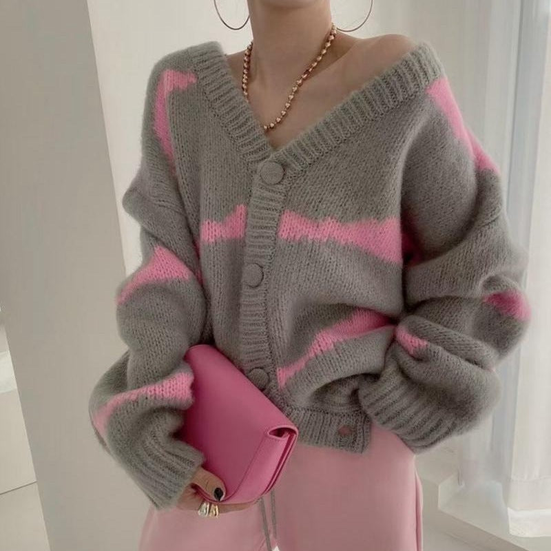 Cardigan Oversize Graphique | Confort Douillet et Look Audacieux