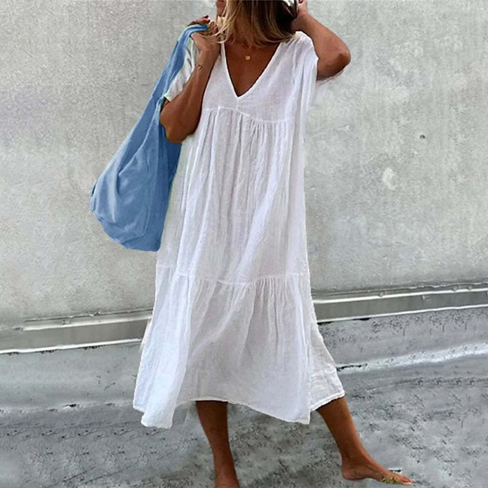 Robe Longue Fleurie | Coton | Ample & Aérée