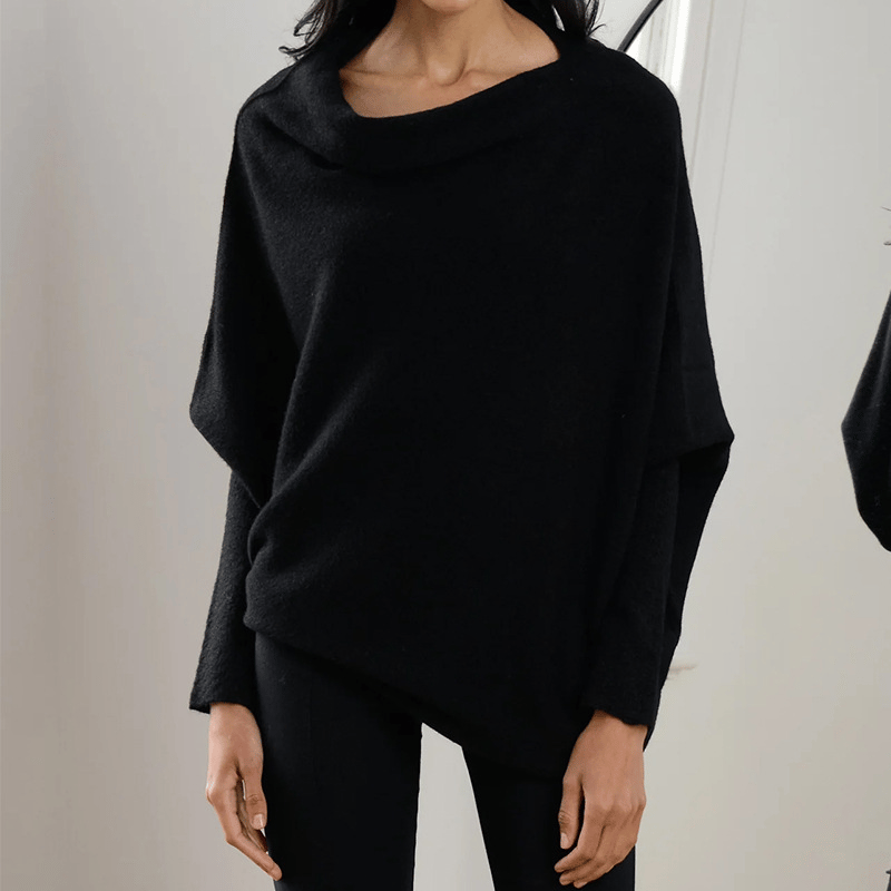 Pull Asymétrique | Cachemire Mélangé | Élégant & Confortable