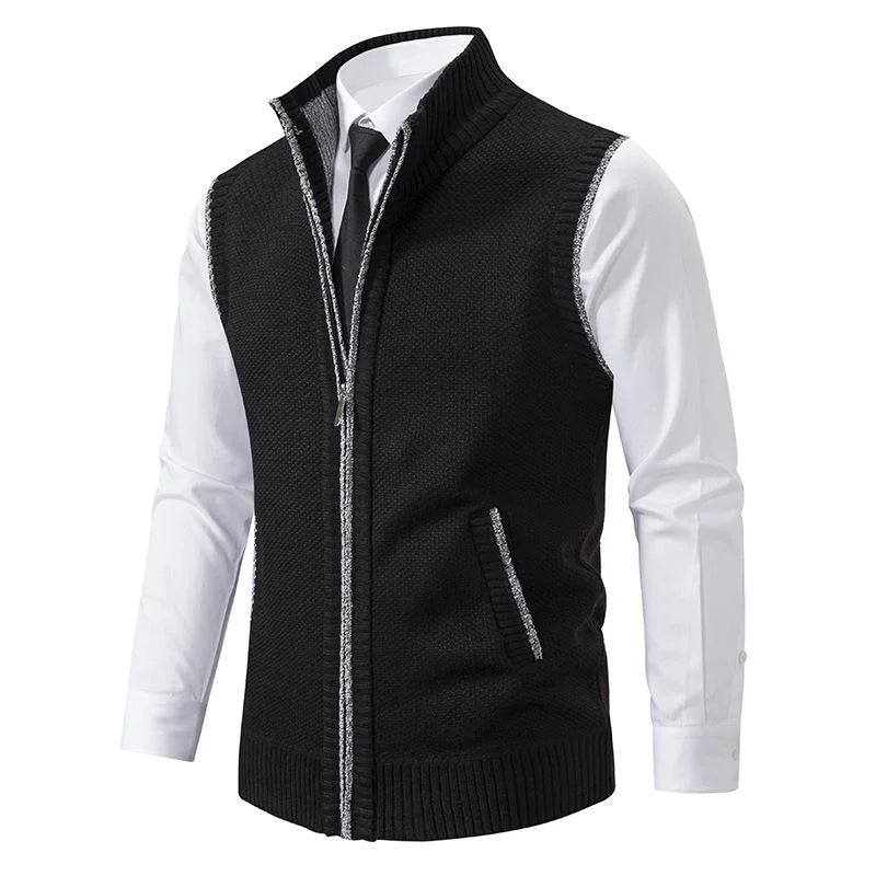 Gilet en Maille | Bordeaux | Chaud et Sophistiqué