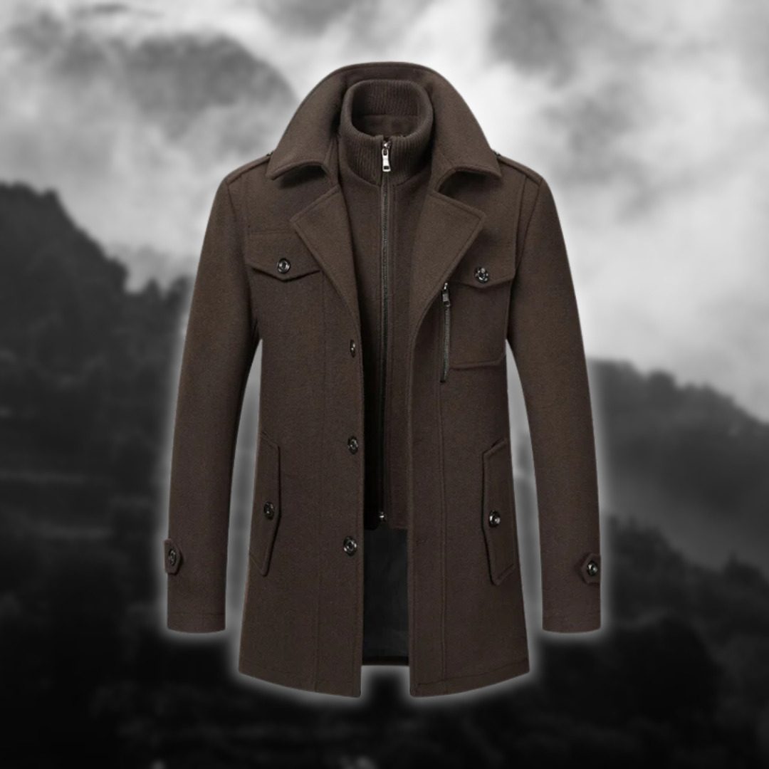 Manteau Long | Noir | Élégant et Chaud