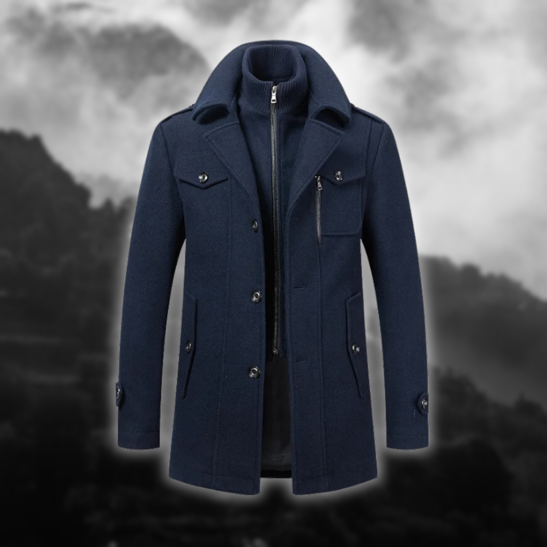 Manteau Long | Noir | Élégant et Chaud