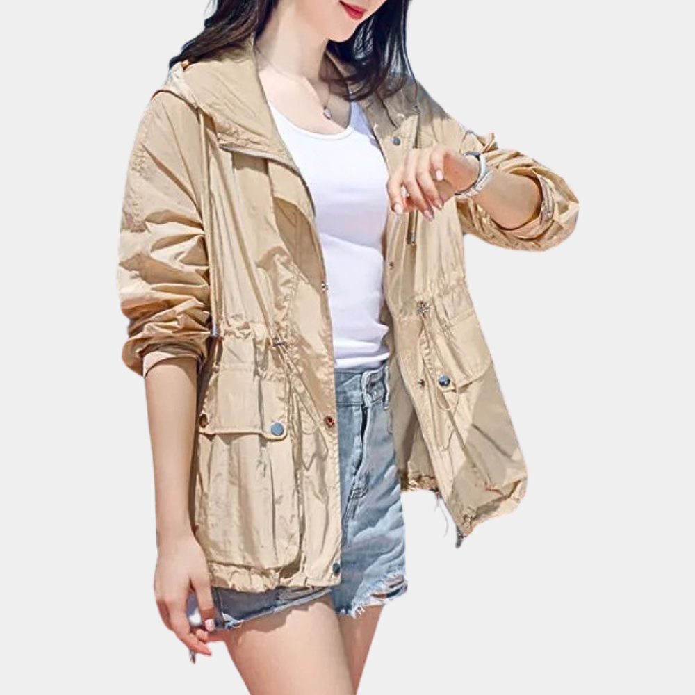 Veste Légère à Capuche | Coton | Coupe Décontractée et Pratique
