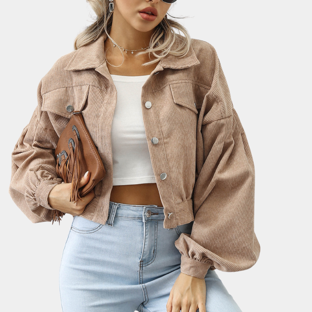 Veste Courte Velours | Coton | Look Rétro Décontracté