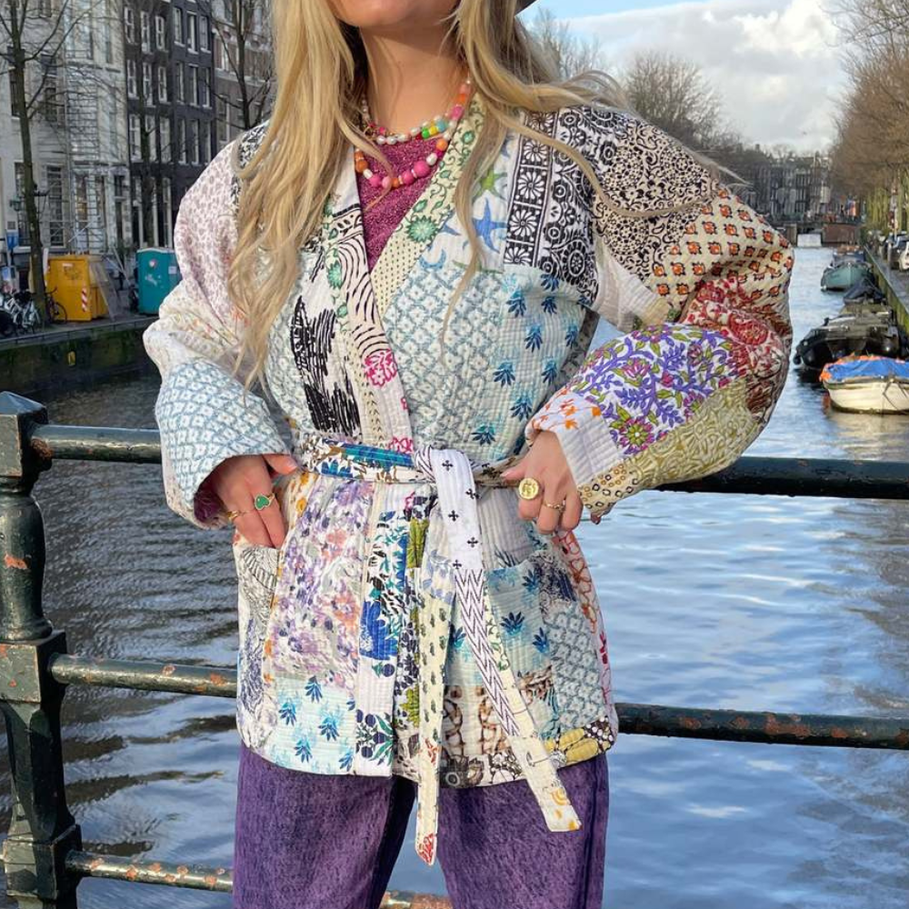 Veste Patchwork Bohème | Coton | Colorée et Confortable