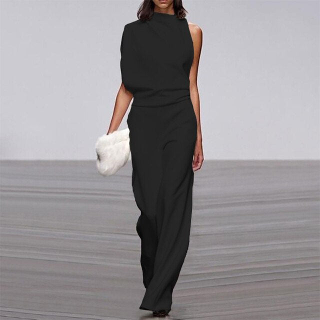Ensemble Asymétrique Orange | Viscose | Moderne et Élégant