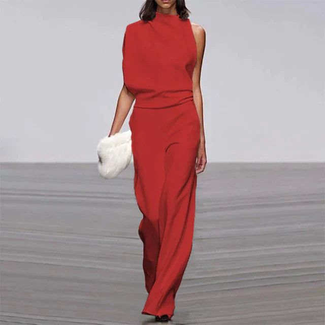 Ensemble Asymétrique Orange | Viscose | Moderne et Élégant