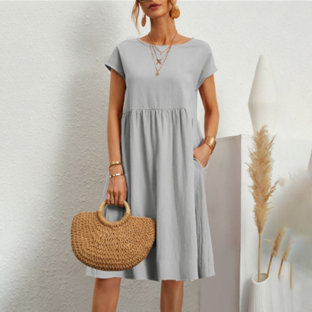 Robe Blanche en Coton | Légère & Fluide | Style Estival Décontracté