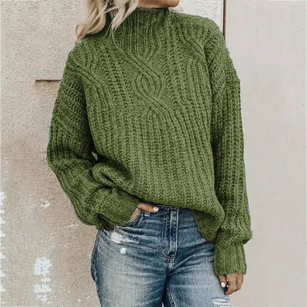 Pull Torsadé Noir | Coton | Chaud, Classique et Confortable