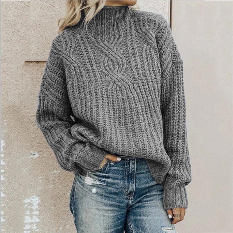 Pull Torsadé Vert Sapin | Coton | Chaud & Décontracté