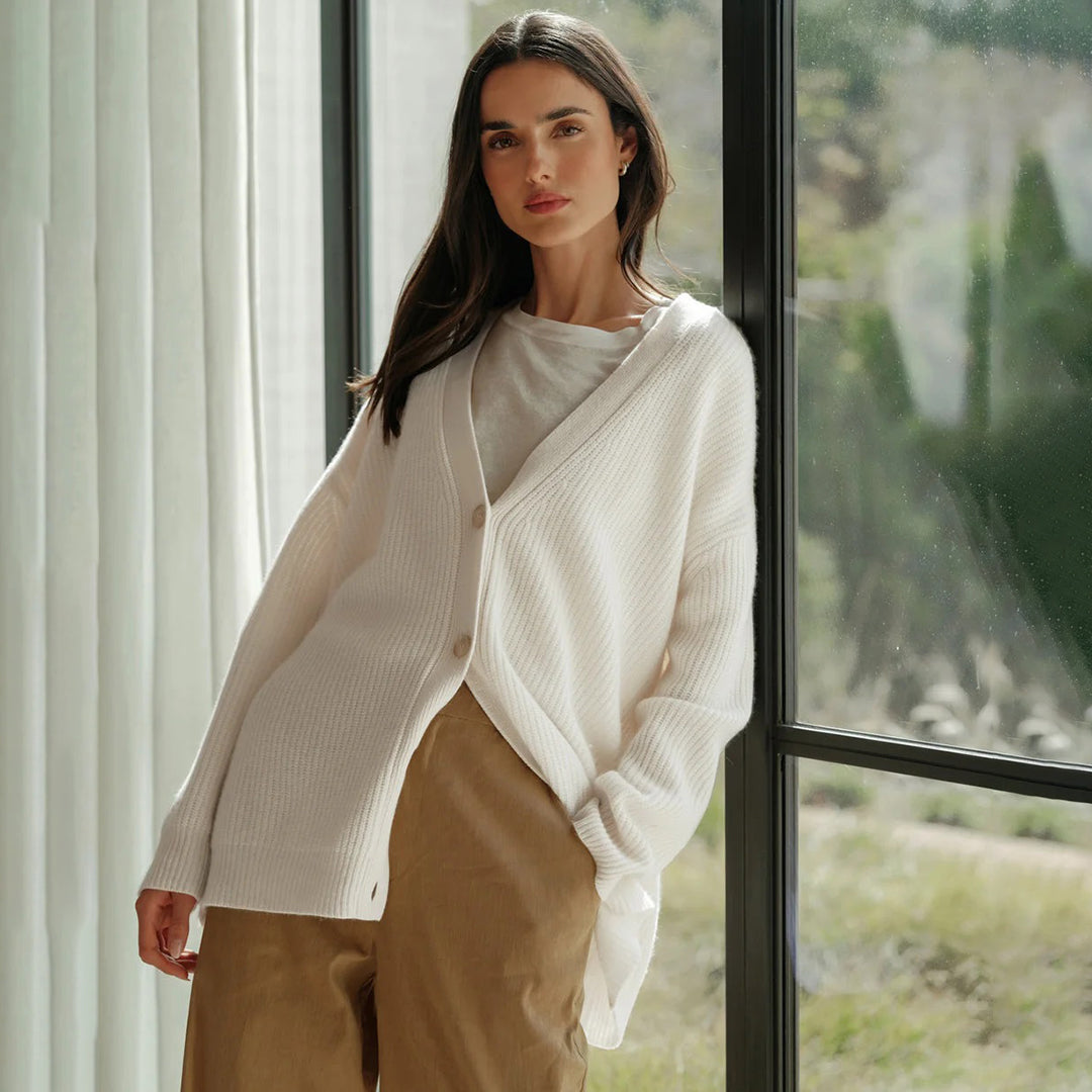Gilet Oversize Noir | Coton | Doux, Minimaliste et Confortable